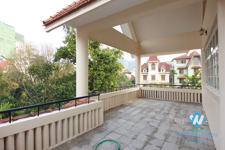 A wonderful french style villa for rent with 4 bedroom in Tay Ho, Hanoi